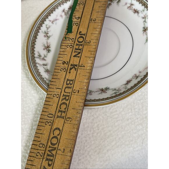 Haviland Limoges Tea-cup and saucer Set X6 One Cup Has Issue- See Pics. - Picture 8 of 11